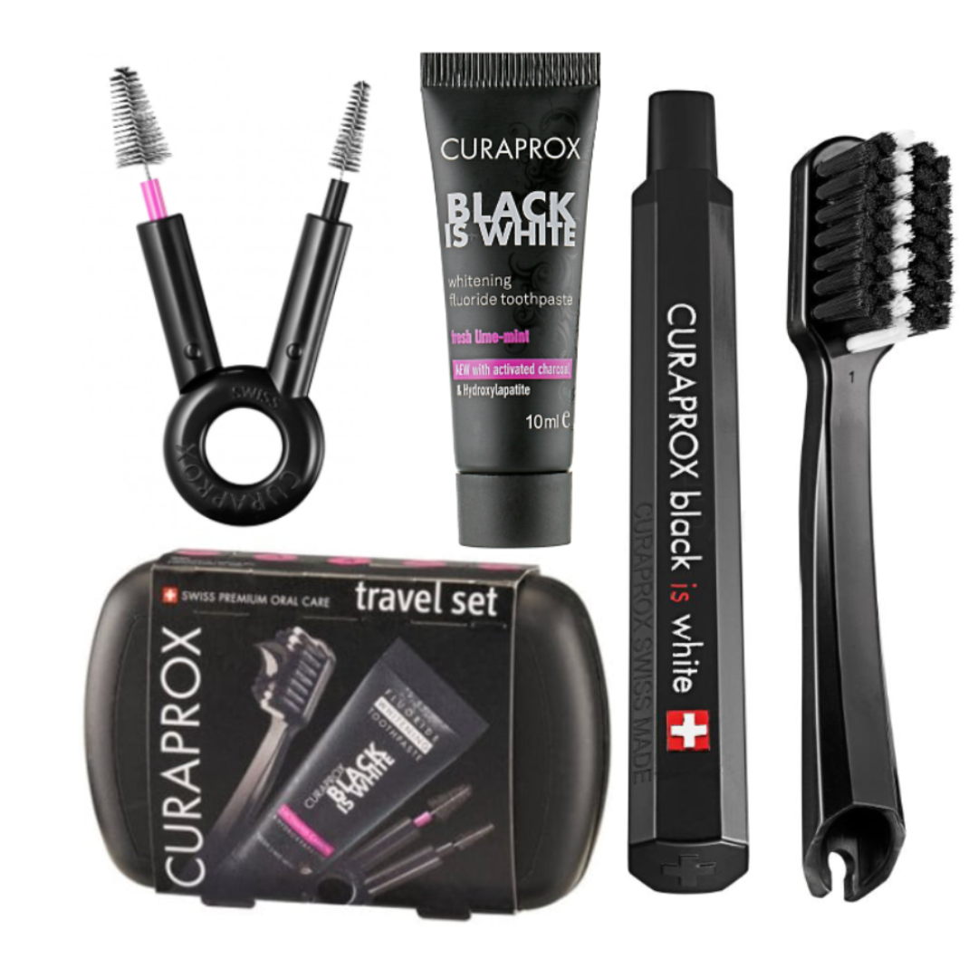 Curaprox Black is White Travel Set